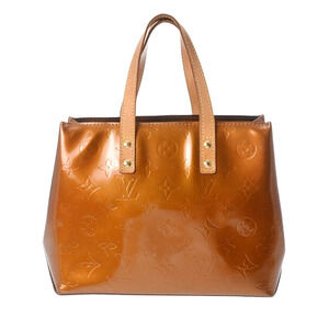 Louis Vuitton Vernis Reed Bron White Monogram Handbag